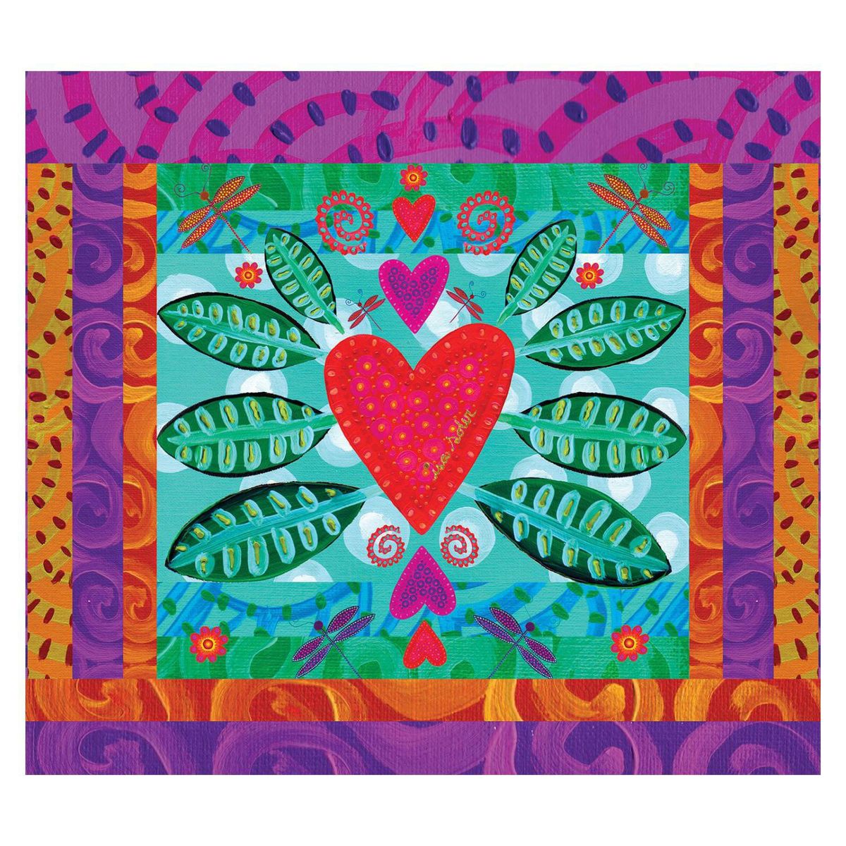 ISA SOLER - Alfombra vinilica 140 x 160 corazón dia