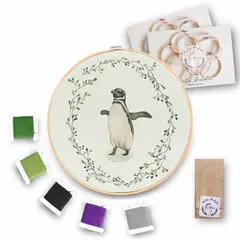 MARTIN BORDADOR - Kit de Bordado Pingüino