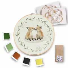 MARTIN BORDADOR - Kit de Bordado Zorritos patagónicos