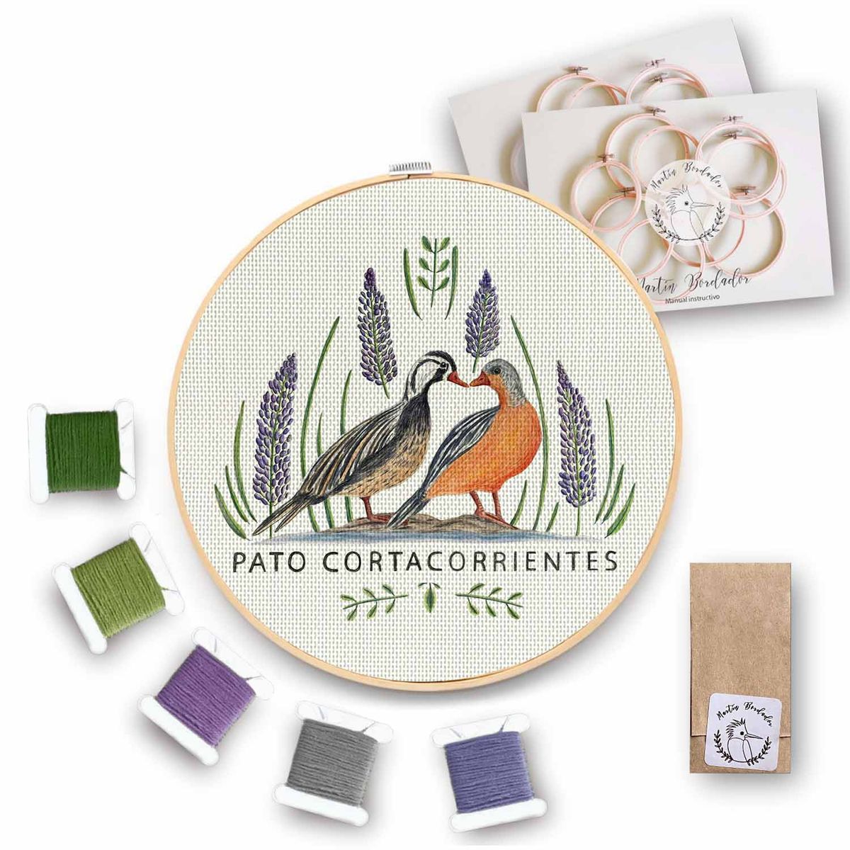 MARTIN BORDADOR - Kit de Bordado Pato Cortacorrientes