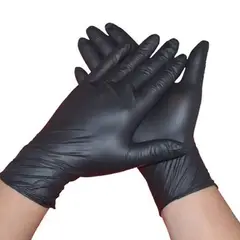 EUROSTIL - Guantes Eurostil Latex Negro Talla L