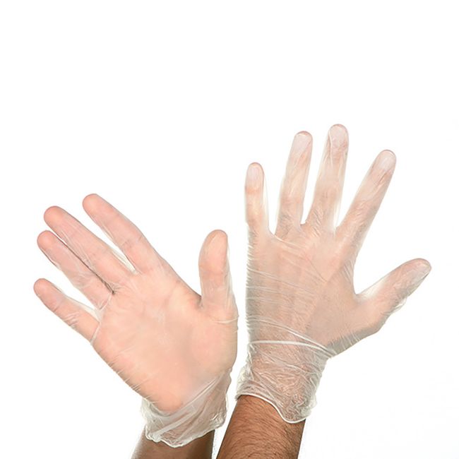 SALON CARE - Guantes Salon Care Vinil Talla M