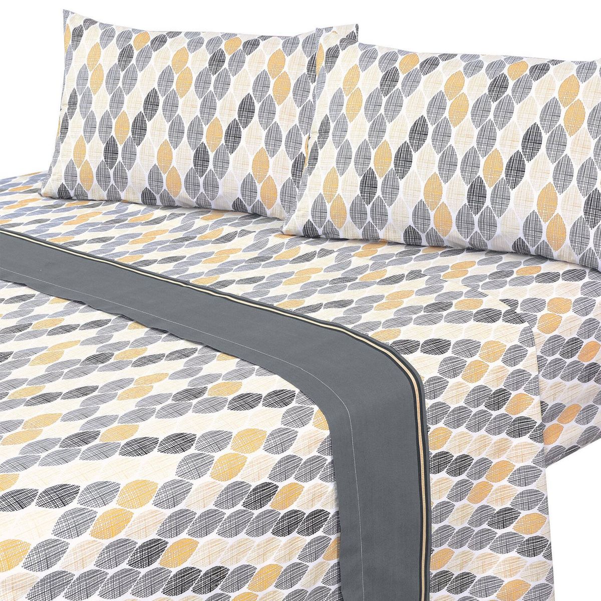 MALLORCA - Juego De Sabanas Sidney Grafito 1 Plaza