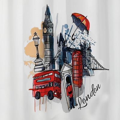 Imagen 2 del producto Cortina para Baño Est London Big Ben