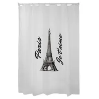Cortina para Baño Estampada Eiffel Paris