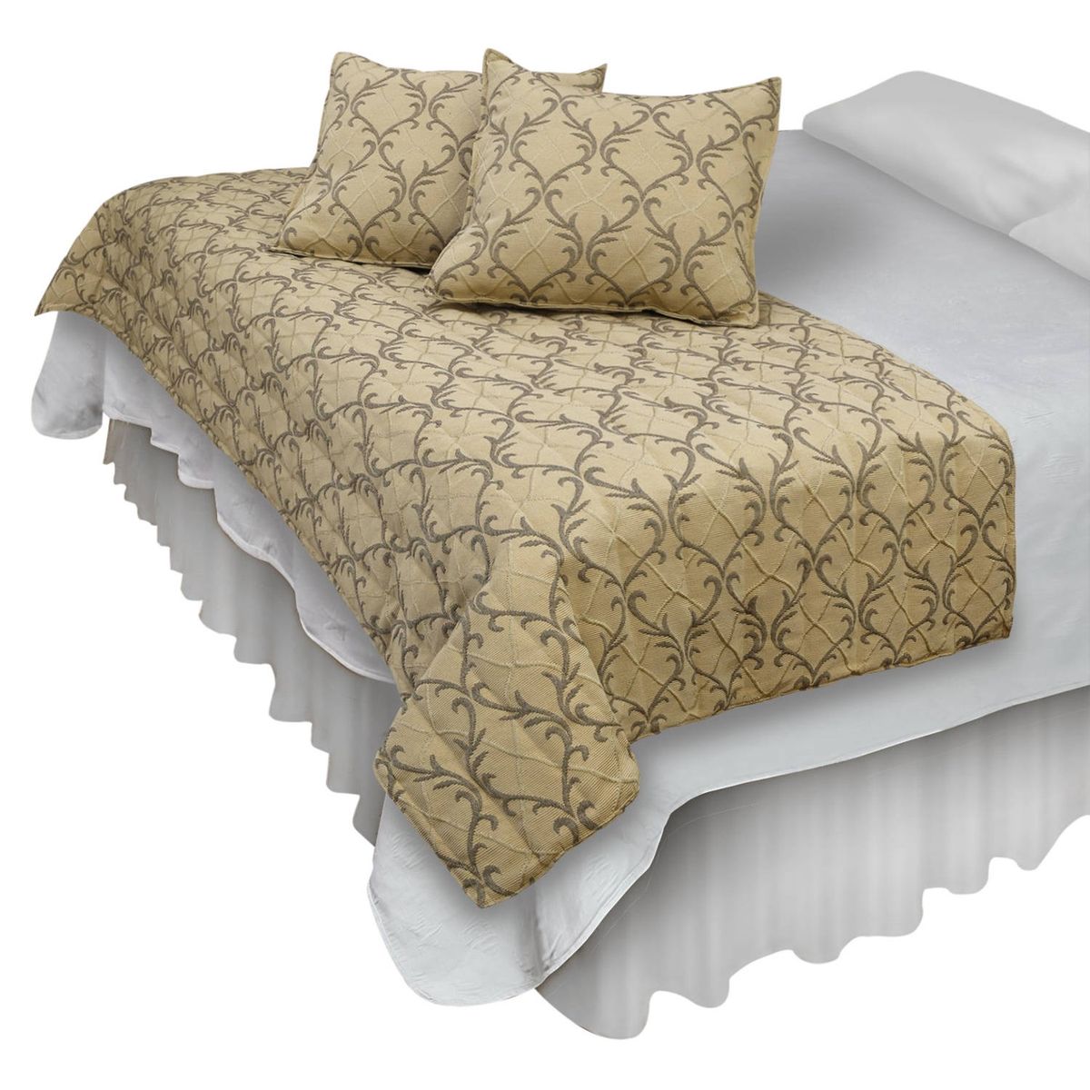 MALLORCA - Piecera Con Fundas Barroco Beige Reversible.