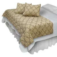 Piecera Con Fundas Barroco Beige Reversible