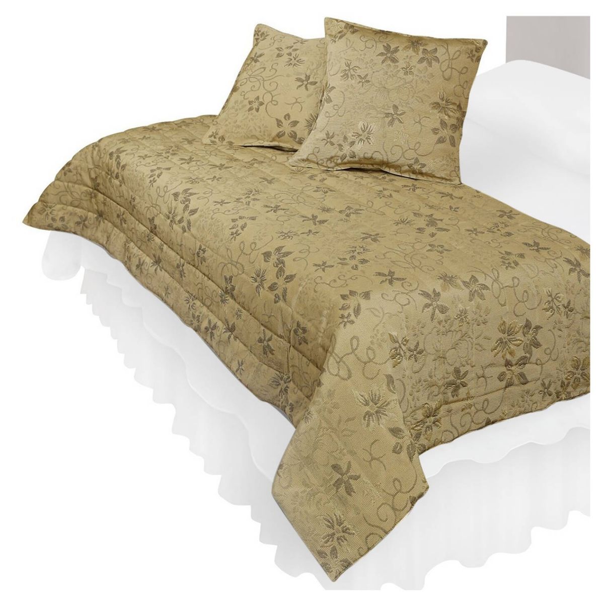 MALLORCA - Piecera Con Fundas Victoriana Beige Reversible.