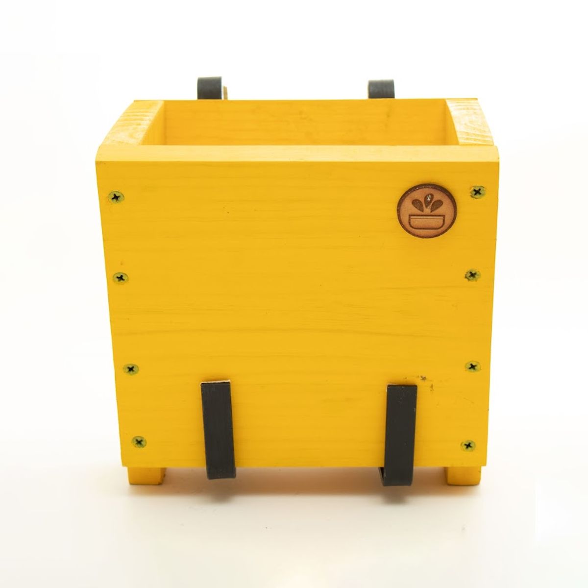 GENERICO - MACETERO BALCONERA DE MADERA CON GANCHOS