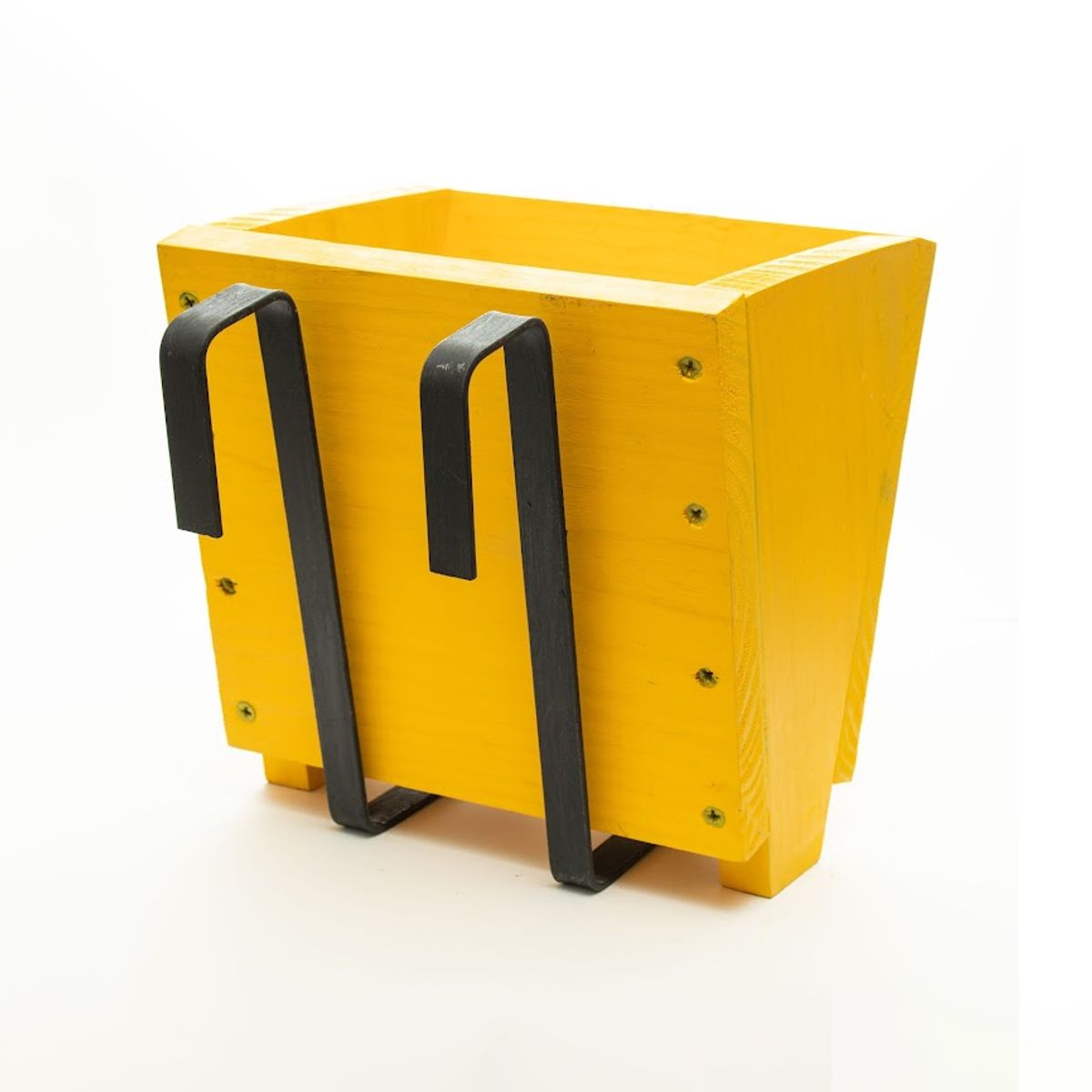 GENERICO - MACETERO BALCONERA DE MADERA CON GANCHOS