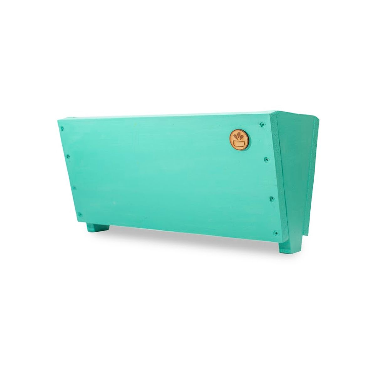 GENERICO - MACETERO BALCONERA DE MADERA CON GANCHOS CALIPSO 40CM