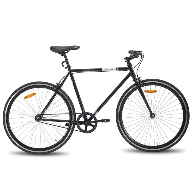 HILAND - Bicicleta Fixie HILAND Aro 28 Negro + funda gratis