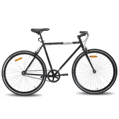 HILAND - Bicicleta Fixie Aro 28 Negro + funda gratis