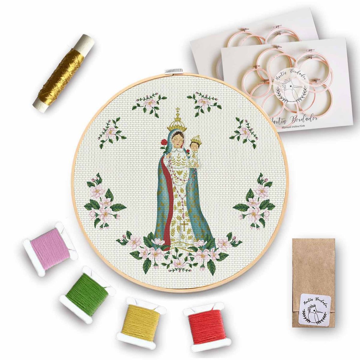 MARTIN BORDADOR - Kit de Bordado Virgen de Andacollo