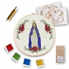 MARTIN BORDADOR - Kit de Bordado Virgen de Lo Vásquez