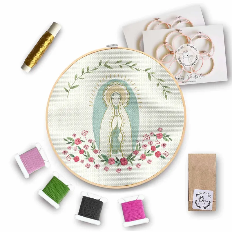 MARTIN BORDADOR - Kit de BordadoVirgen de Lourdes.