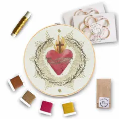 MARTIN BORDADOR - Kit de Bordado Sagrado Corazón de Jesús