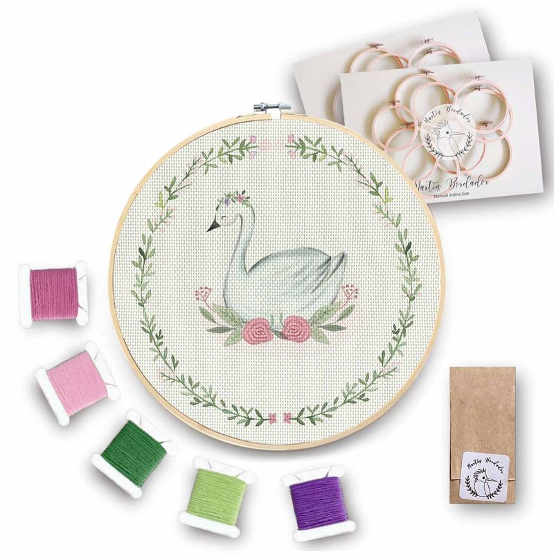 MARTIN BORDADOR - Kit de Bordado Cisne.