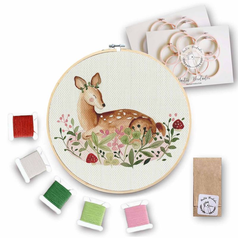MARTIN BORDADOR - Kit de Bordado  Bambi del Bosque