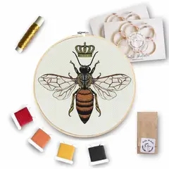 MARTIN BORDADOR - Kit de Bordado Abeja Reina