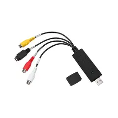 GENERICO - Capturadora audio video usb 2.0 rca av dvr pc note