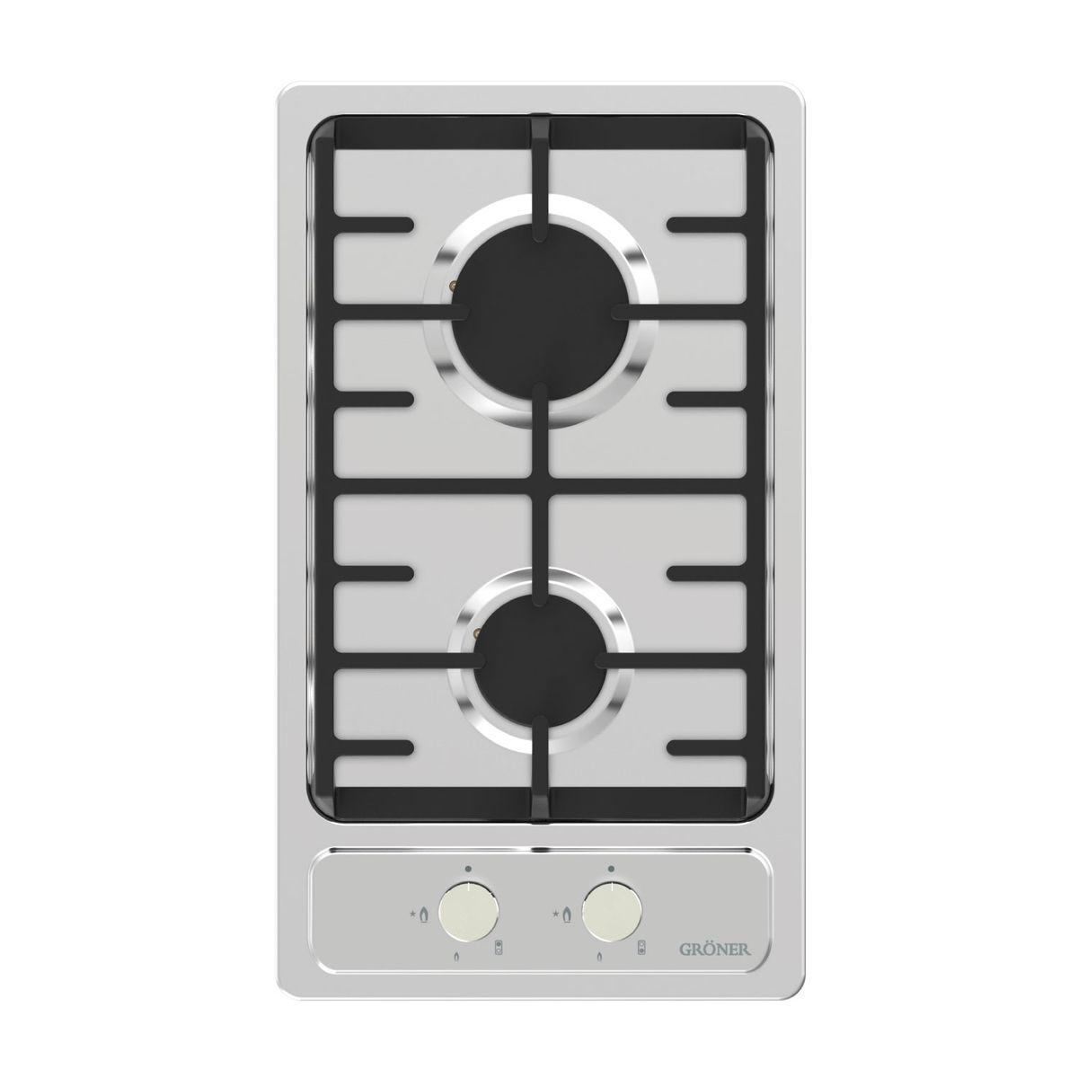 GRONER - Encimera A Gas  Gröner Inox 2Q