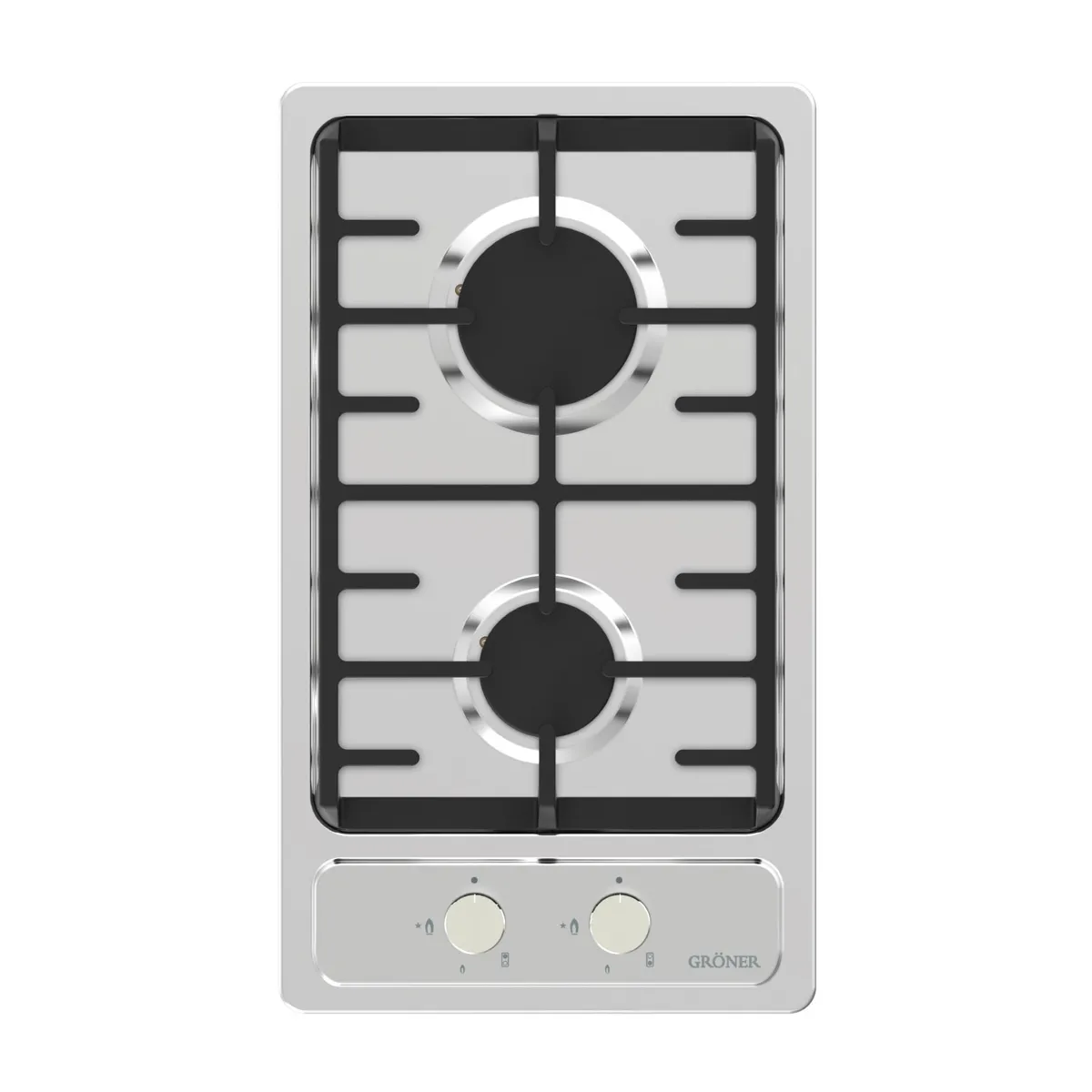 GRONER - Encimera A Gas  Gröner Inox 2Q