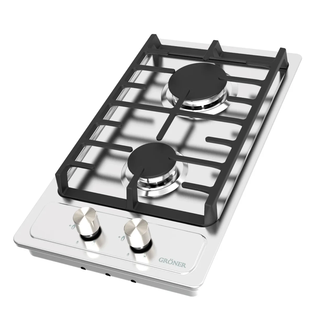 GRONER - Encimera A Gas  Gröner Inox 2Q