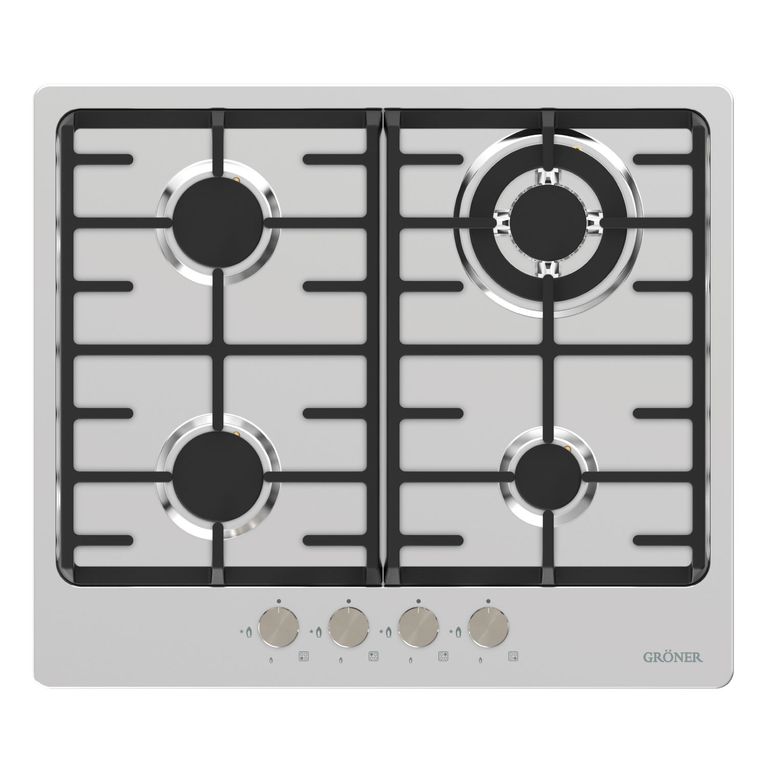 GRONER Encimera A Gas  Gröner Inox 4Q
