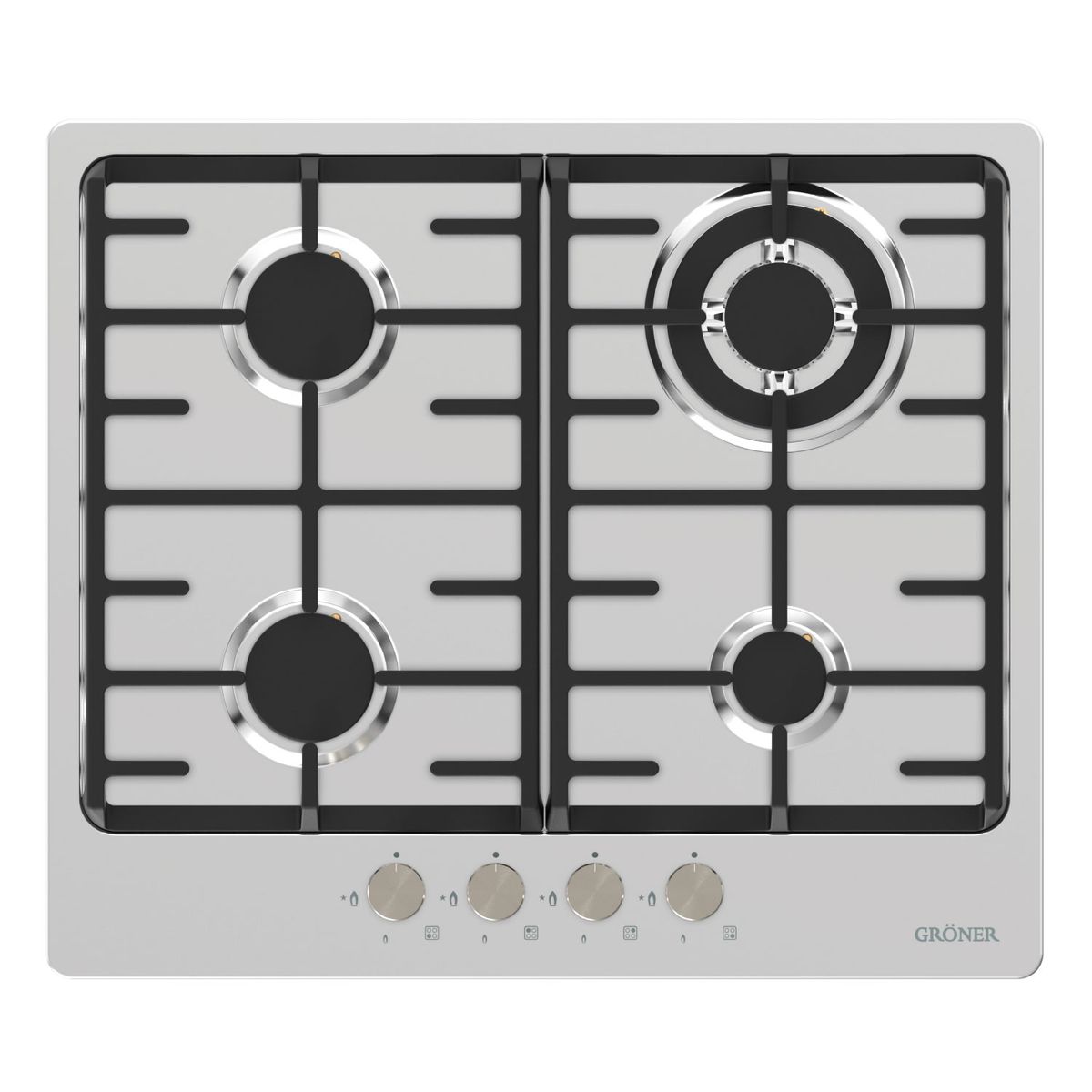 GRONER - Encimera A Gas  Gröner Inox 4Q