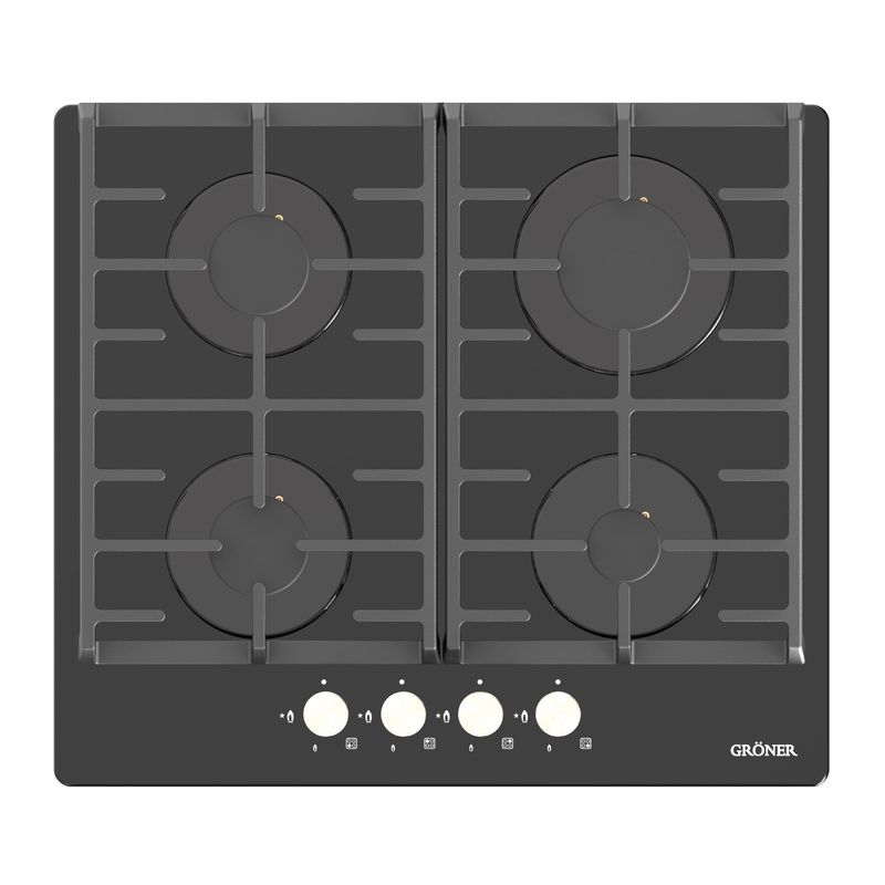 GRONER - Encimera A Gas  Gröner Vitro 4Q