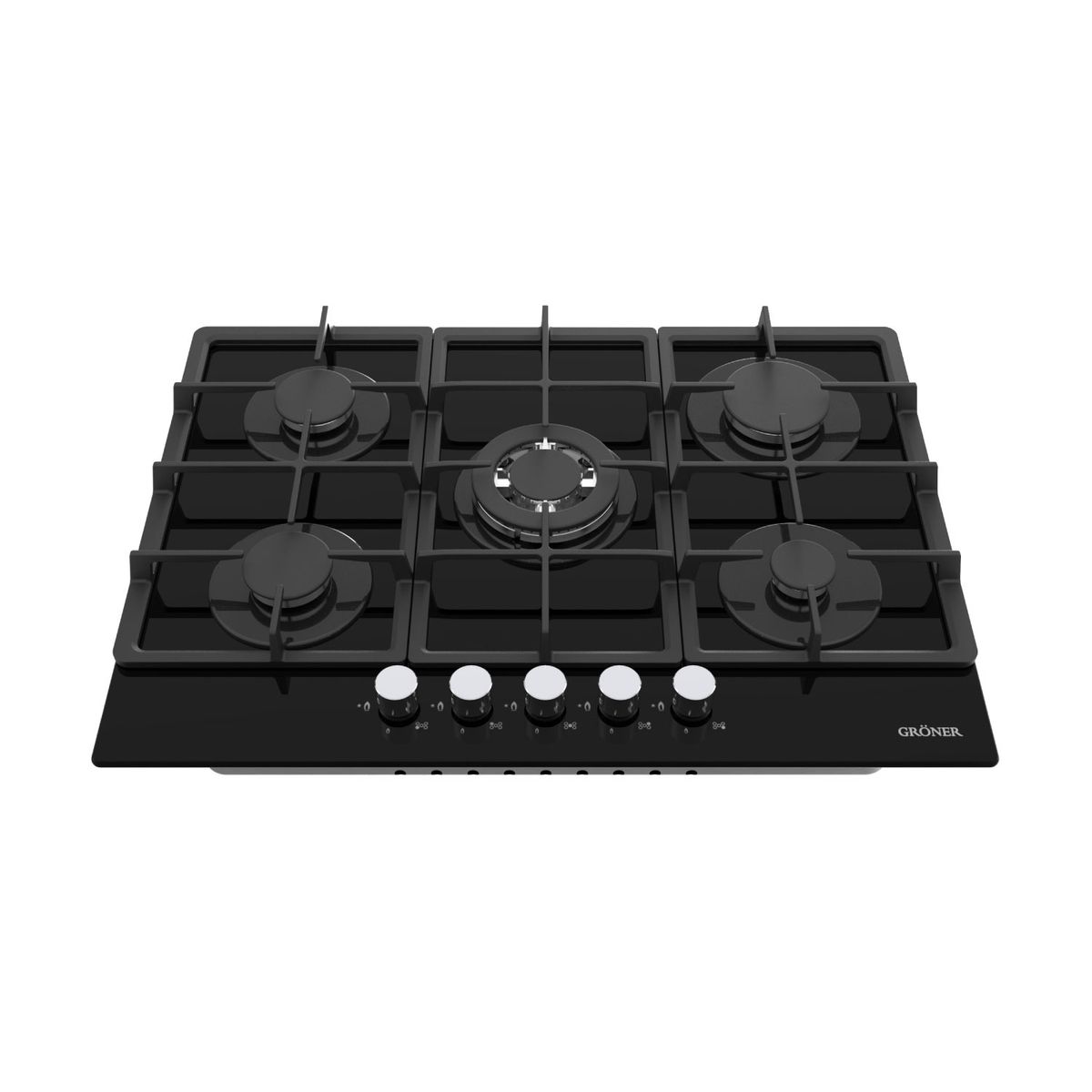 GRONER - Encimera a Gas Gröner Vitro 5QL