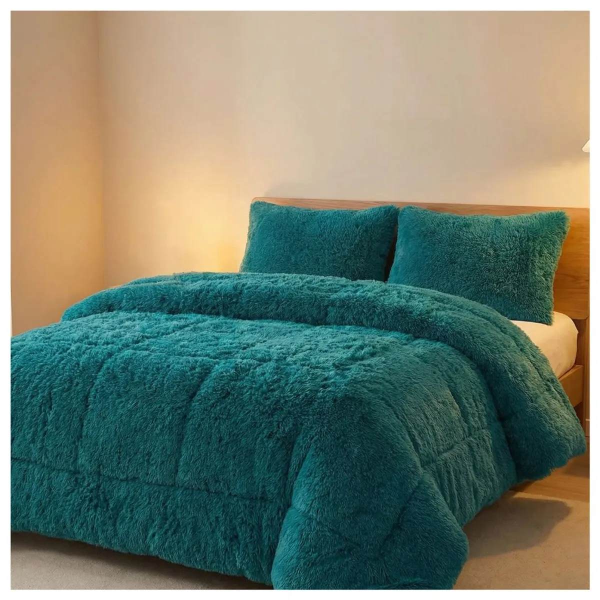 GENERICO - Cobertor Peludo Chiporro 2 Plazas - Turquesa
