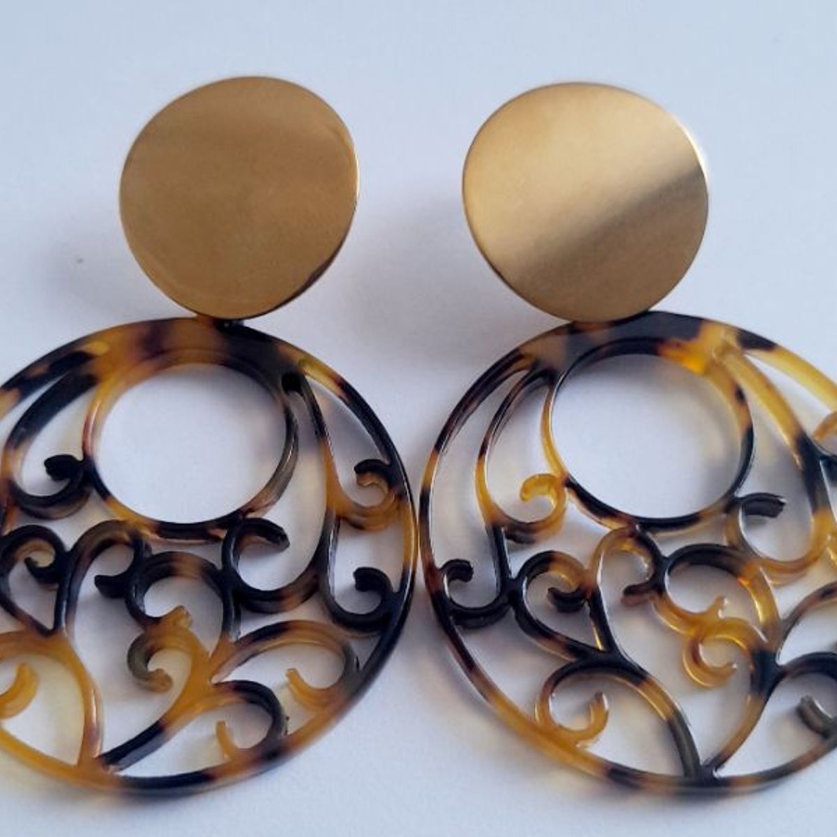 CATHALIFAUDJOYAS - Aros acrilico acero CathalifaudJoyas