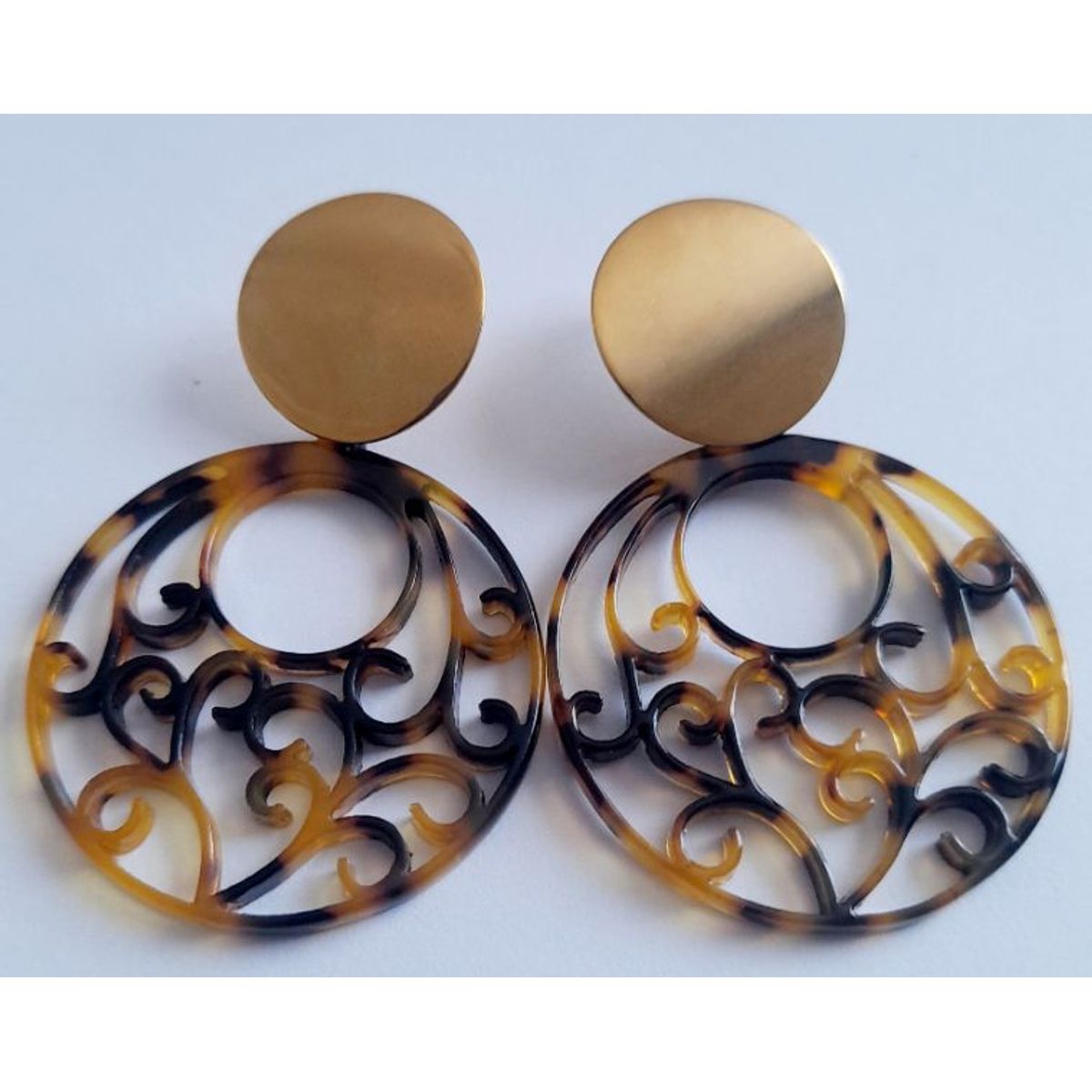 CATHALIFAUDJOYAS - Aros acrilico acero CathalifaudJoyas