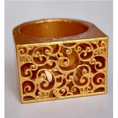 CATHALIFAUDJOYAS - Anillo resina talla 17