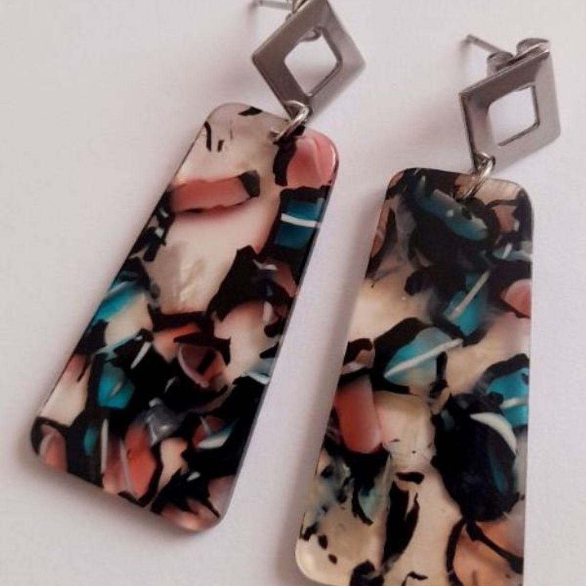 CATHALIFAUDJOYAS - Aros acrilico acero CathalifaudJoyas