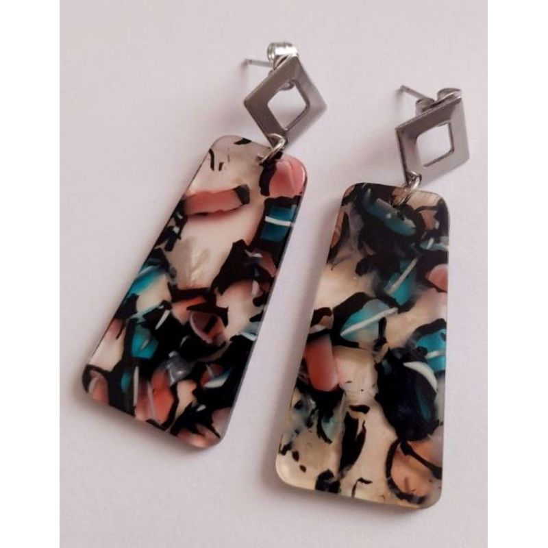 CATHALIFAUDJOYAS - Aros acrilico acero CathalifaudJoyas