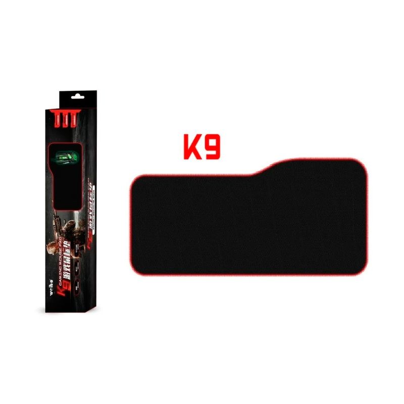 WEIBO - Mouse Pad Gamer Xl Antideslizante Negro Borde Cosido 75x35cm