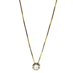 MUSA ACCESORIOS - Collar vermeil punto luz