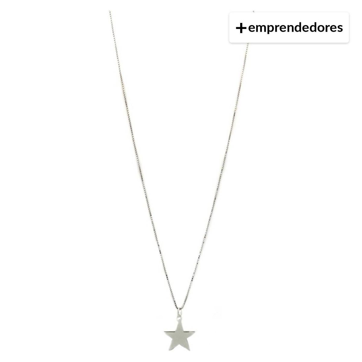 MUSA ACCESORIOS - Collar estrella xl plata