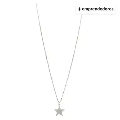 MUSA ACCESORIOS - Collar estrella xl plata