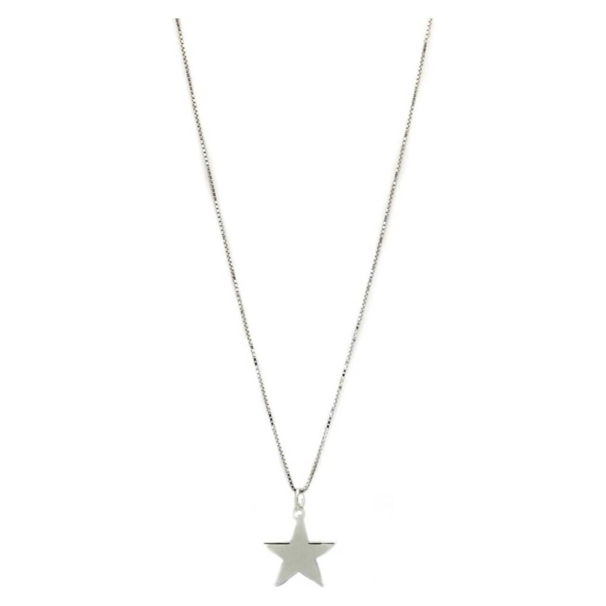 MUSA ACCESORIOS - Collar estrella xl plata