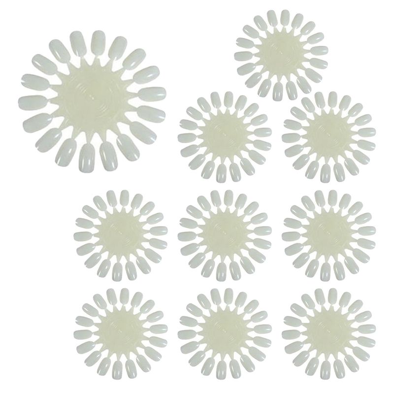 COSMETICAVAL - Pack 10 muestrarios Ruleta Para Esmaltes de Uñas 18colores