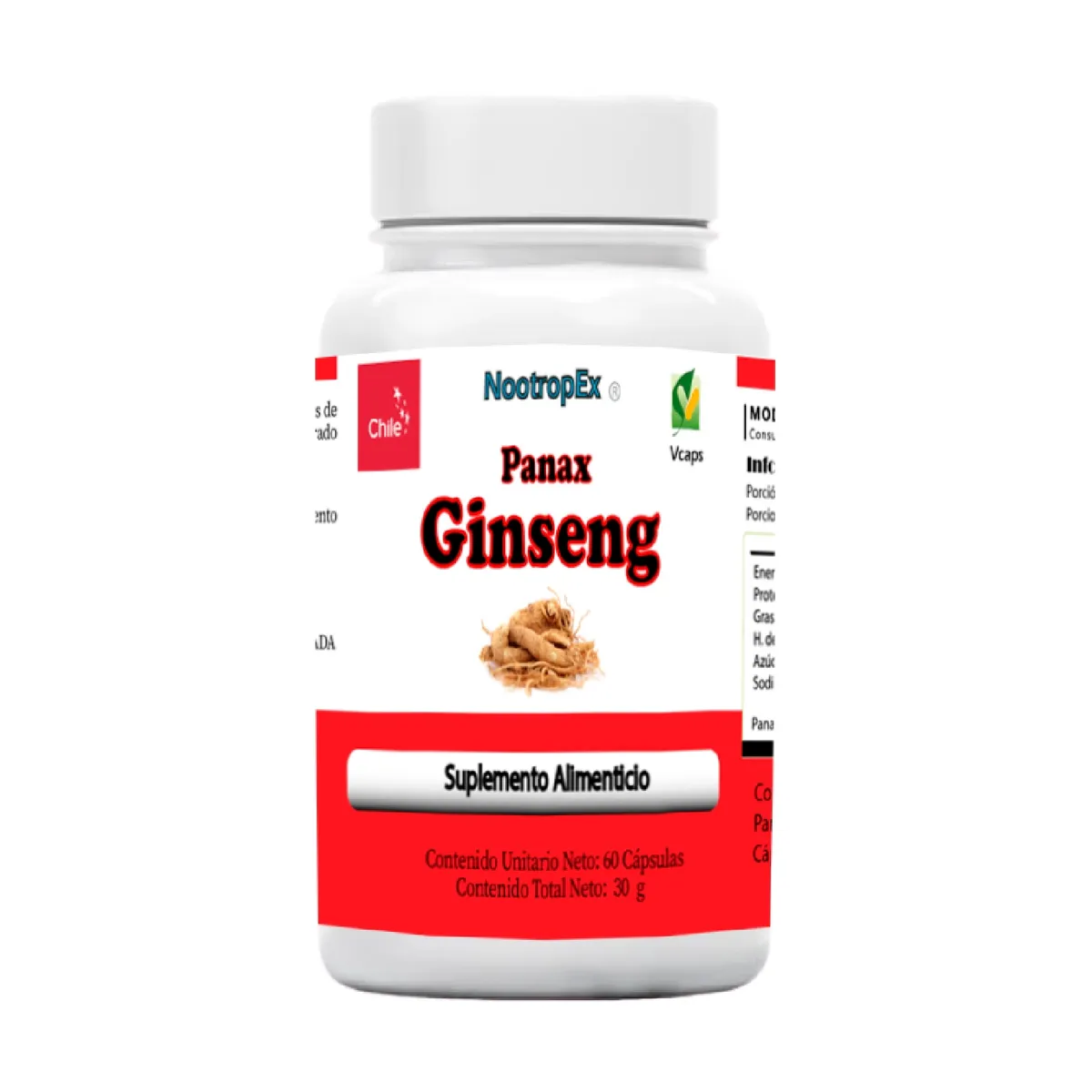 NOOTROPEX - PANAX GINSENG 500 MG NOOTROPEX