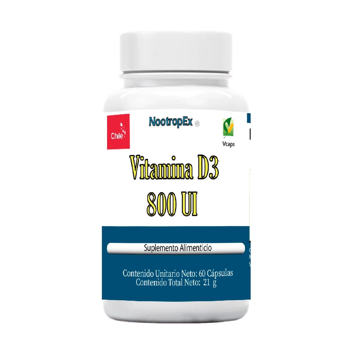 NOOTROPEX - VITAMINA D3 800 UI NOOTROPEX