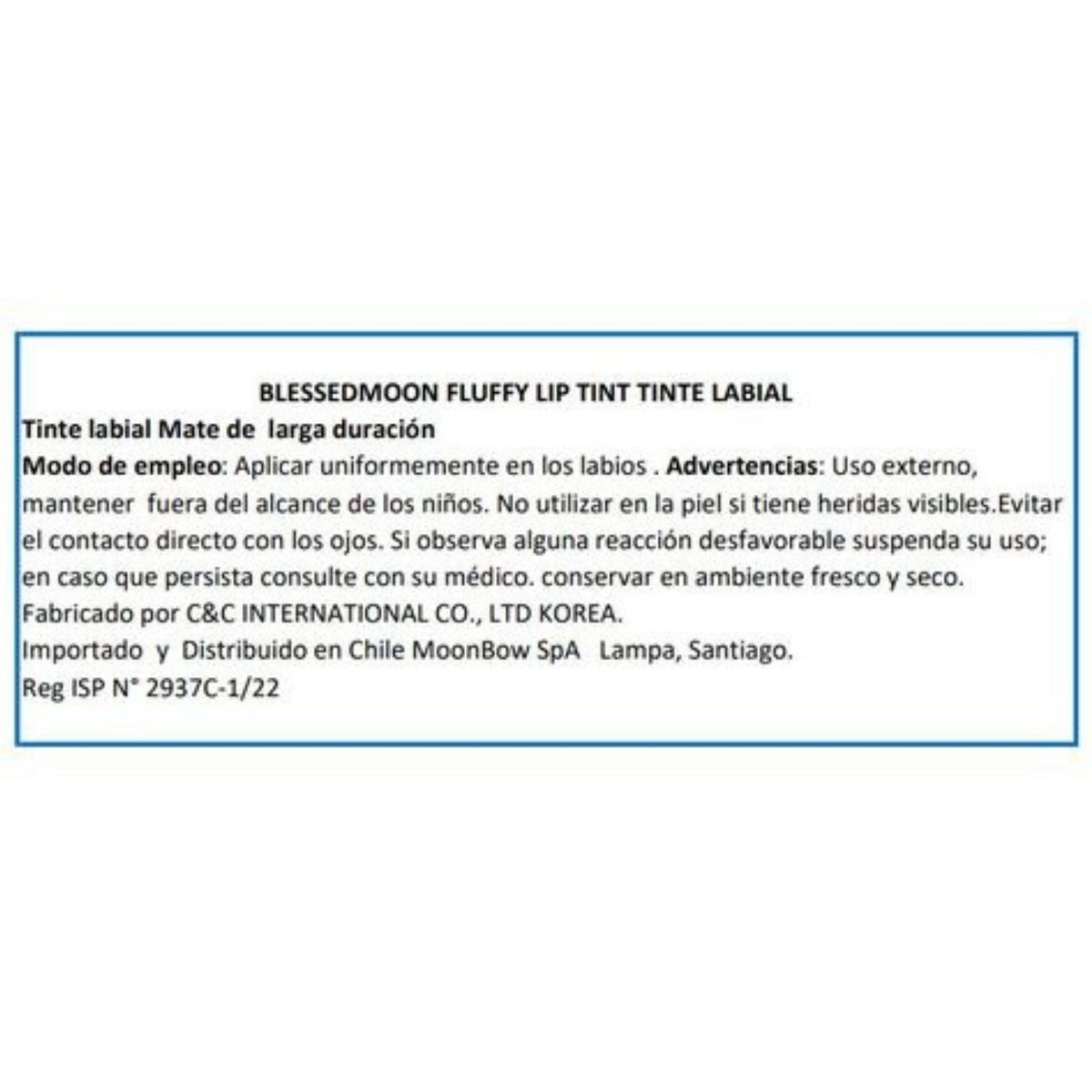 BLESSED MOON - Tinta Labial Fluffy Lip Tint  Moonlight