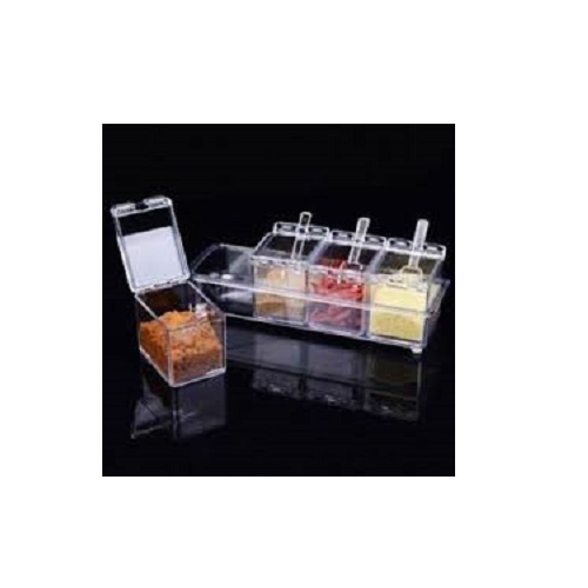 GENERICO - Especieros Frascos Condimentos Cocina Organizador Acrilico