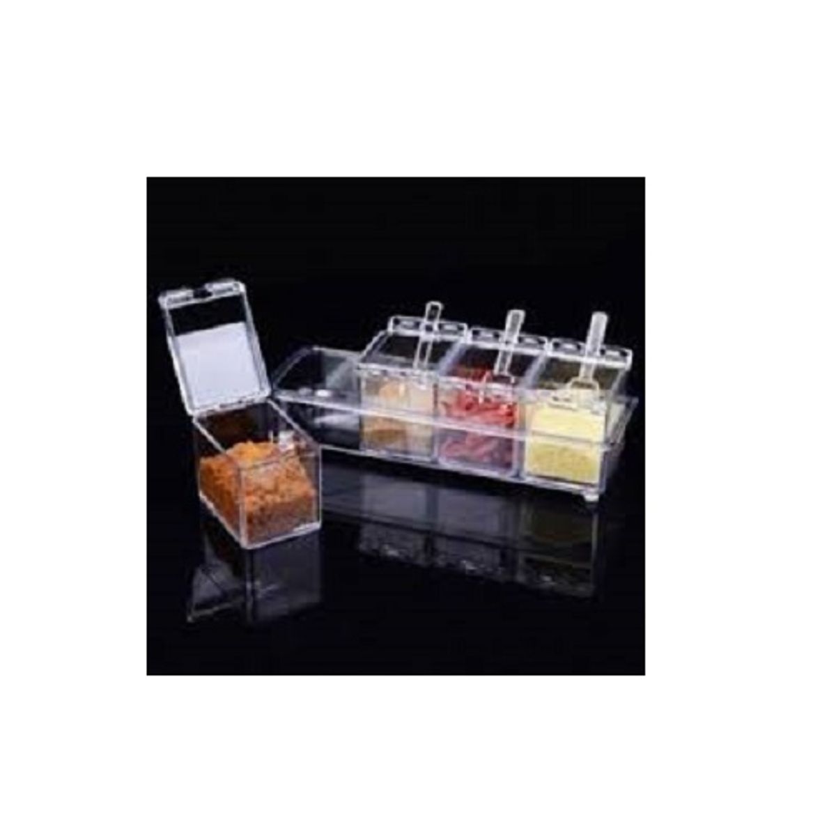 GENERICO - Especieros Frascos Condimentos Cocina Organizador Acrilico