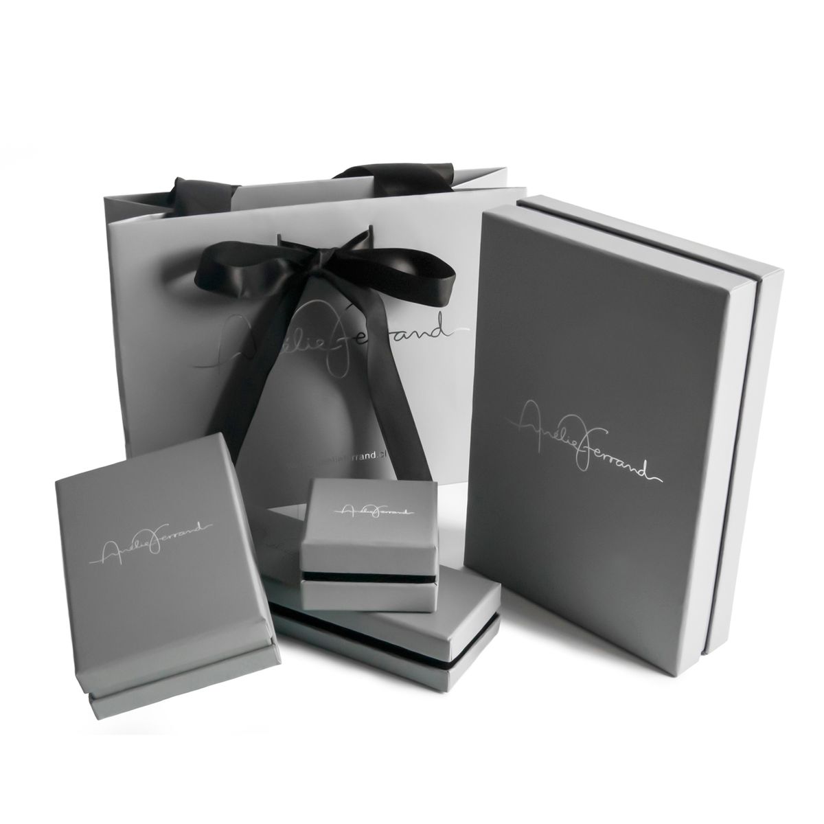 AMELIE FERRAND - Aros punto de luz baño de oro 18k